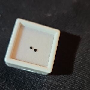 Elegant Black genuine diamond pair gemstone for stud or for Earrings 0.06CT